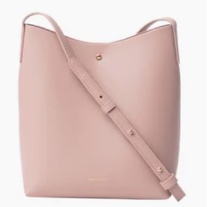 Samara Medium Size Shoulder Bag VEGAN leather Blush Pink